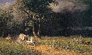 Albert Bierstadt The_Ambush painting